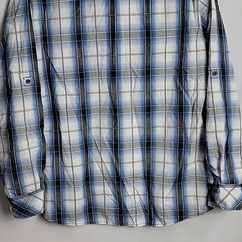 🖤5/$20🖤 ROUTE 66.. plaid button down shirt..